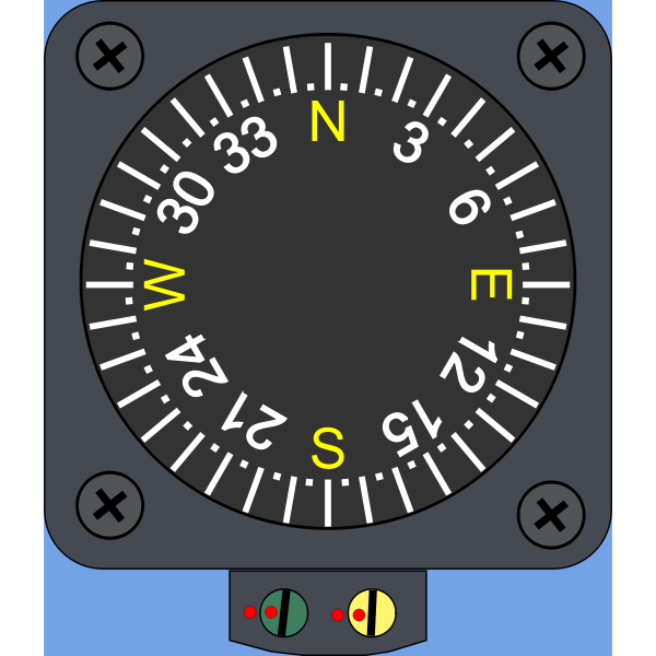 SVG Magnetic compass vector image
