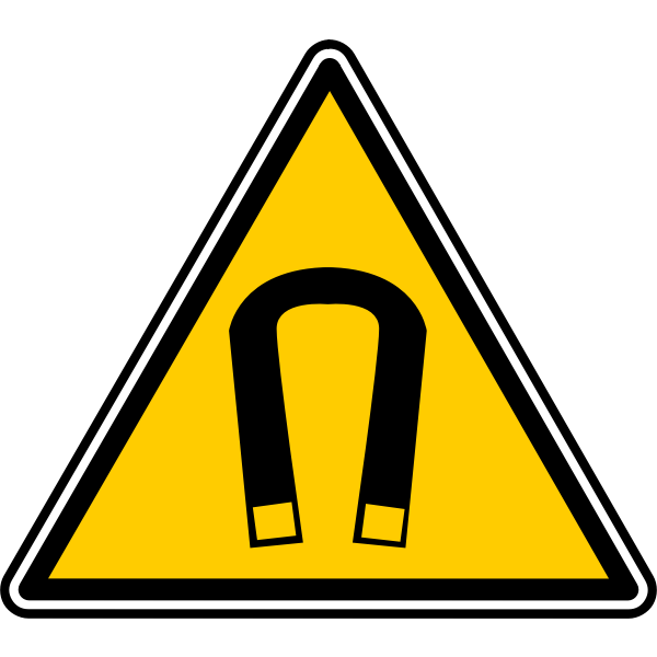 SVG magnetic warning