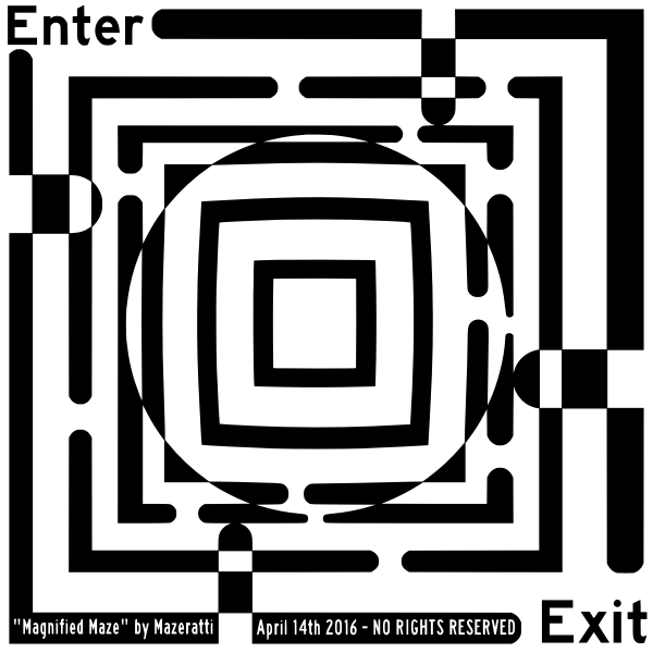 SVG Magnified maze