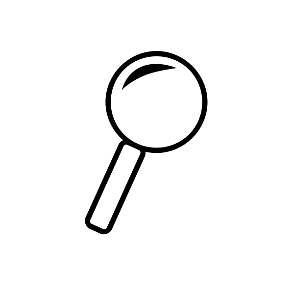 SVG Magnifying glass icon vector clip art
