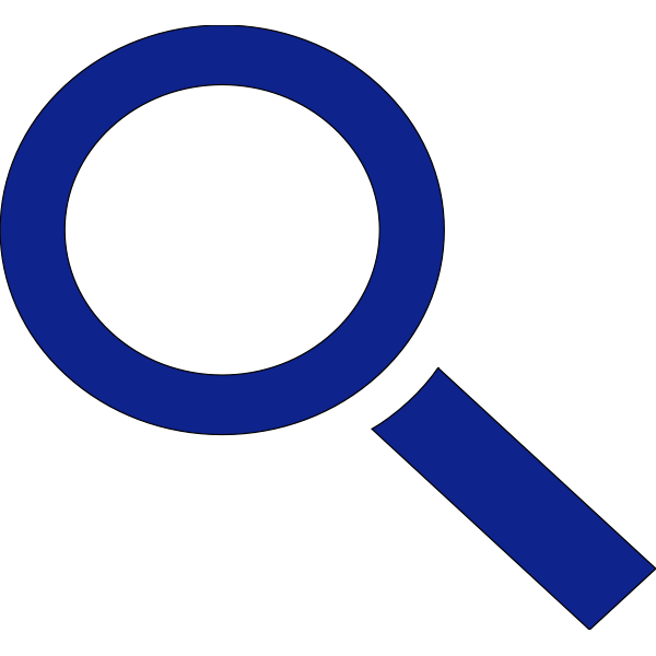SVG Magnifying glass PC icon vector clip art