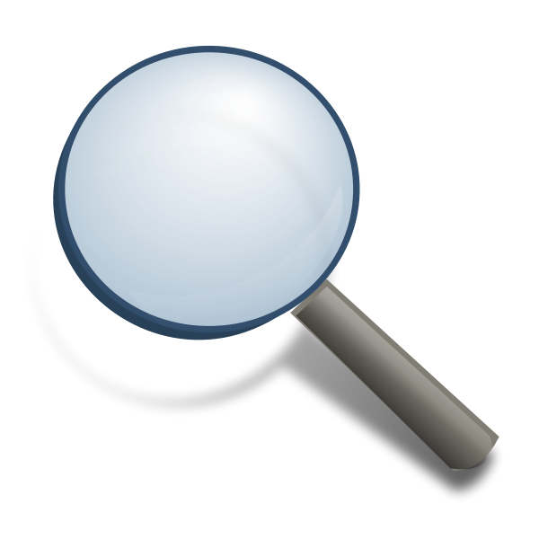 SVG Magnifying glass vector image
