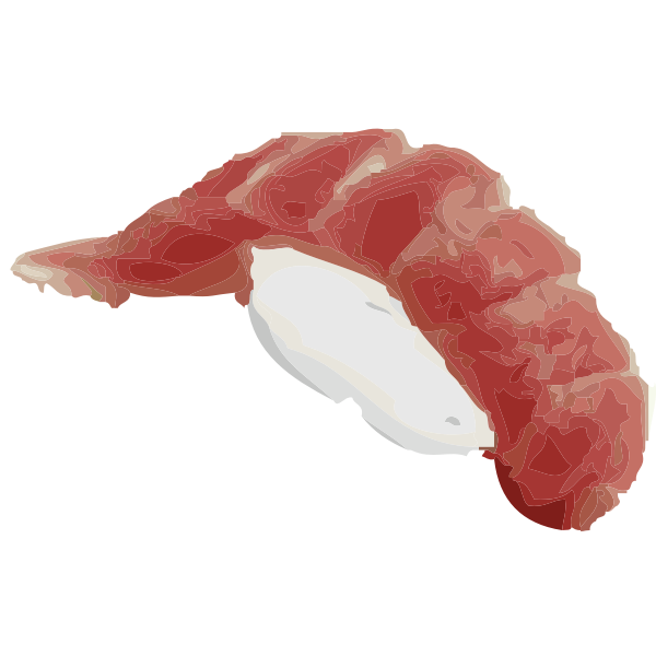 SVG maguro nigiri sushi