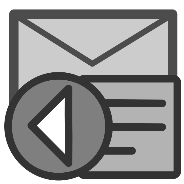 SVG Mail reply list icon