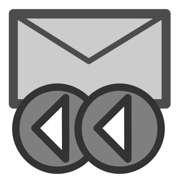 SVG Mail reply to all icon