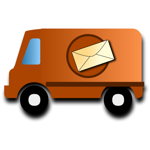 SVG Mail van