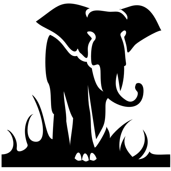 SVG Majestic elephant