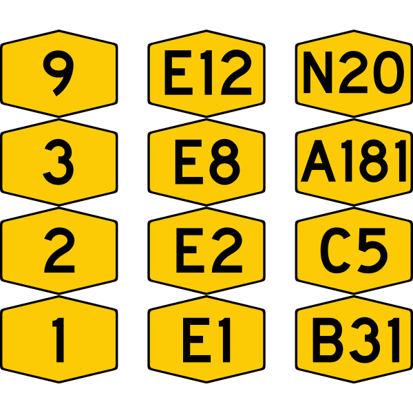 SVG Malaysian highway shields