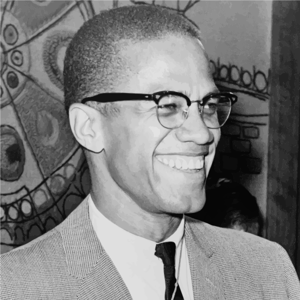 SVG Malcolm X Smile
