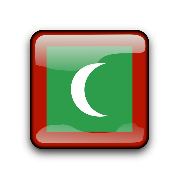 SVG Maldives vector flag symbol