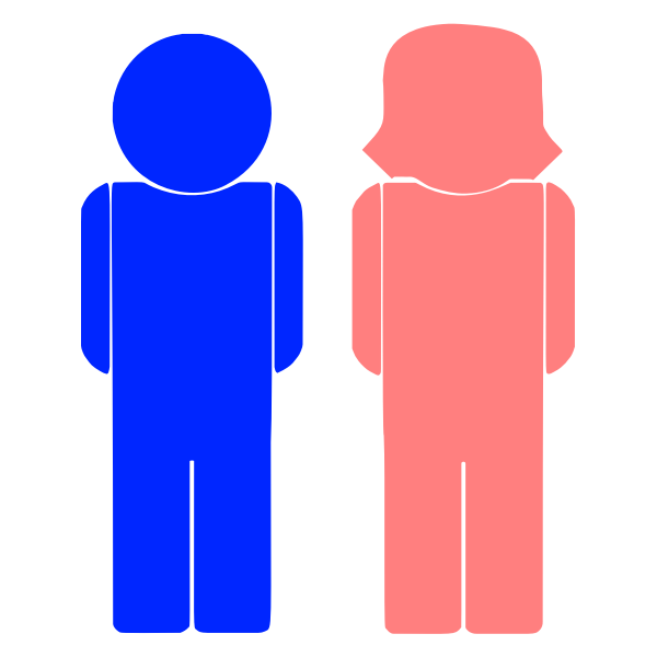 SVG Male and female icons