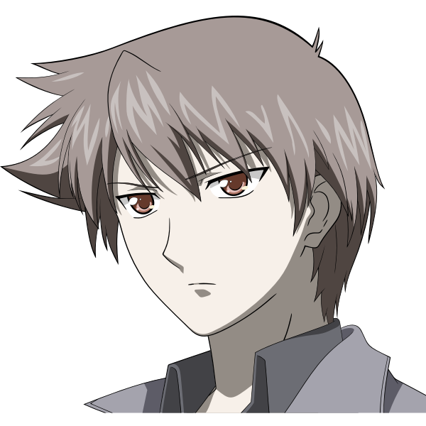SVG Male anime character