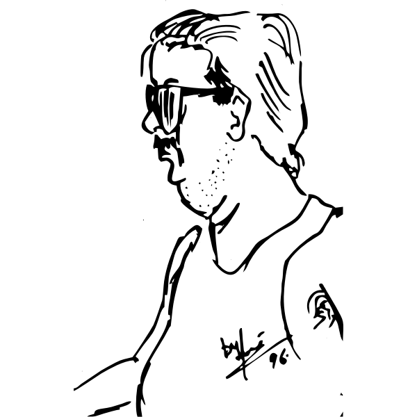SVG Male caricature