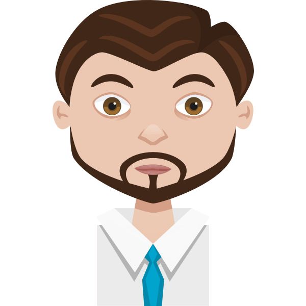 SVG Male cartoon avatar vector graphics