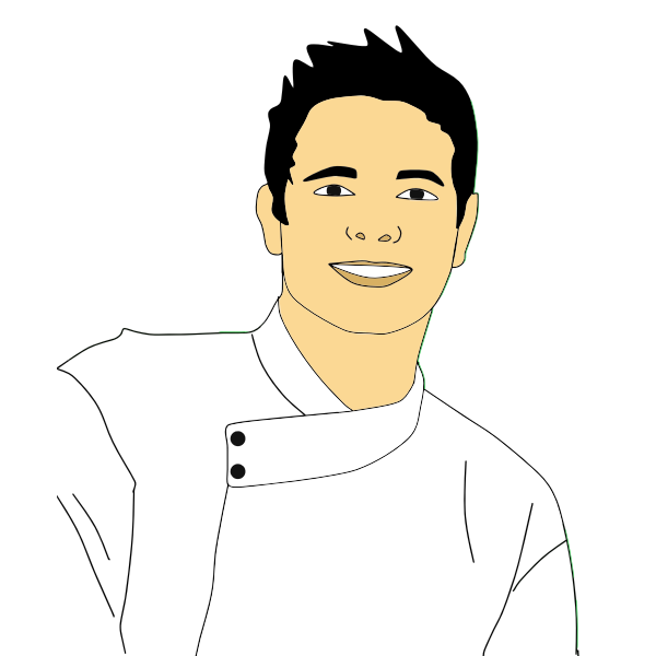 SVG Male chef portrait