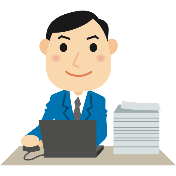 SVG Male computer user