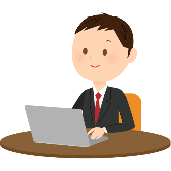 SVG Male computer user vector image
