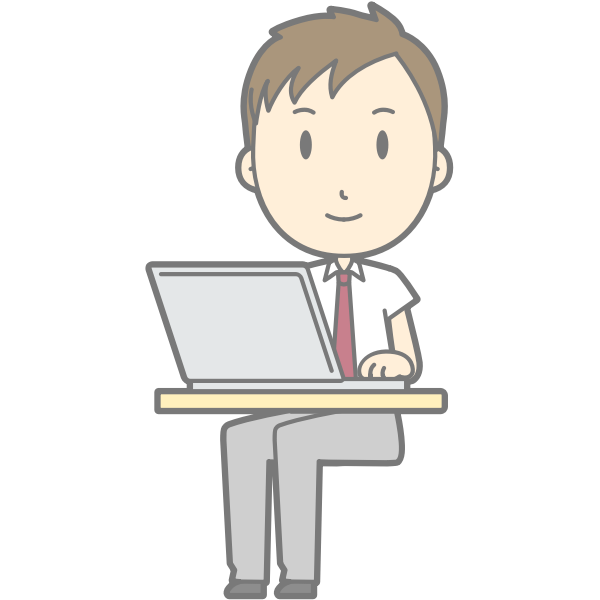SVG Male computer worker