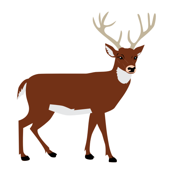 SVG Male deer