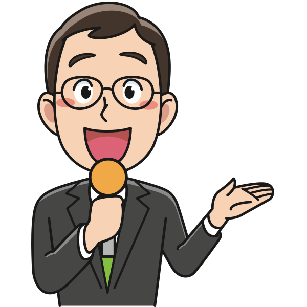 SVG Male presenter