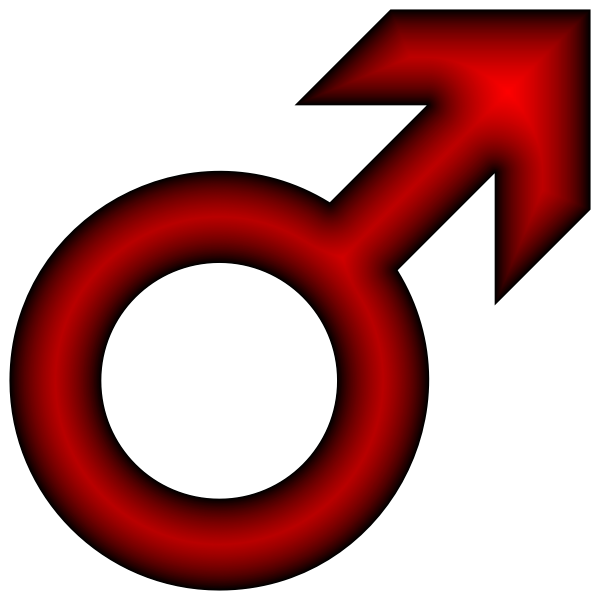 SVG Male symbol vector image