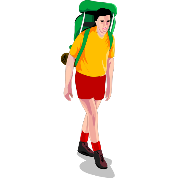 SVG Male trekker vector image