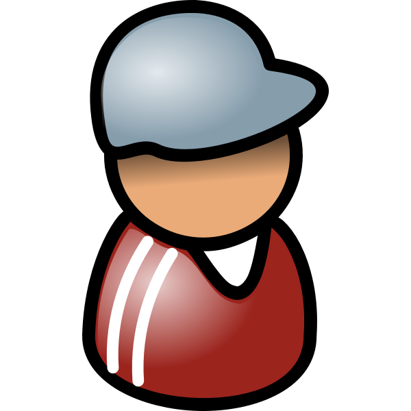 SVG Male white Indian telephone operator icon vector drawing