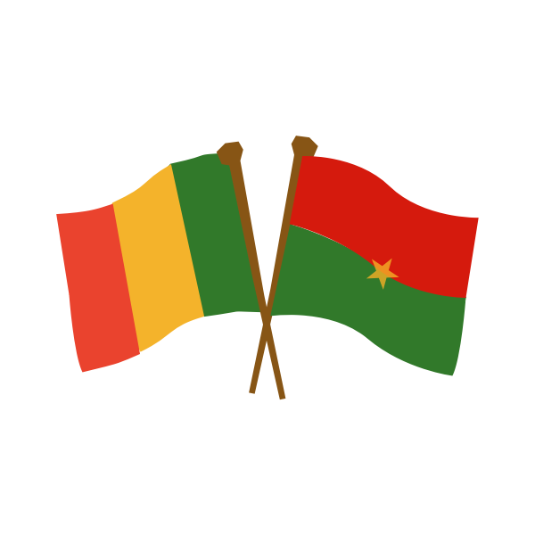 SVG Mali Burkina Faso flags
