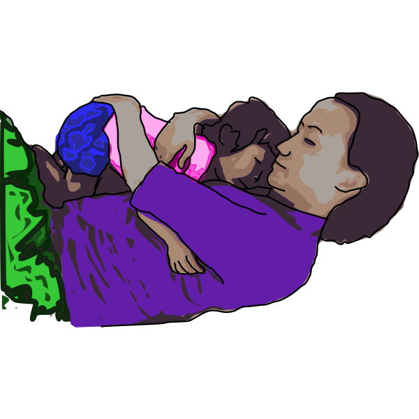 SVG Mama and Child