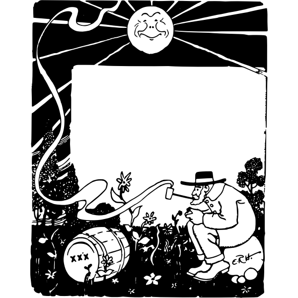 SVG Man and a barrel