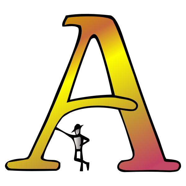 SVG Man and A letter