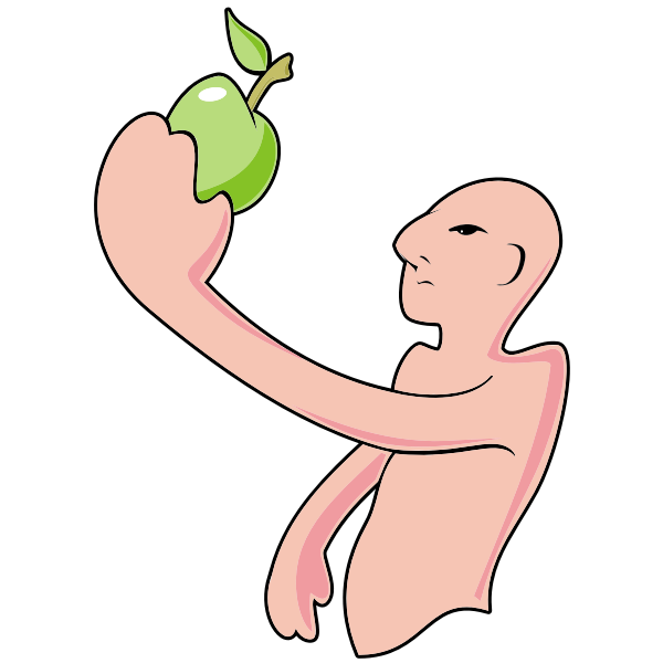 SVG Man and apple