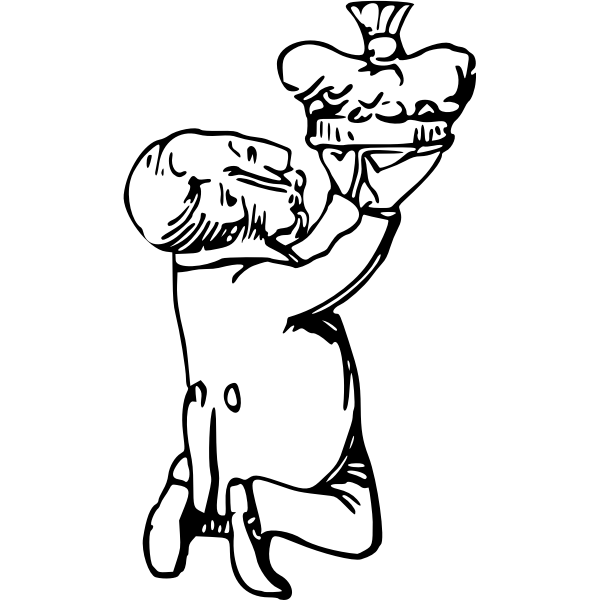 SVG Man and crown