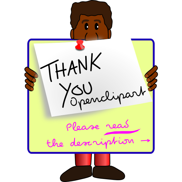 SVG Man and Sign