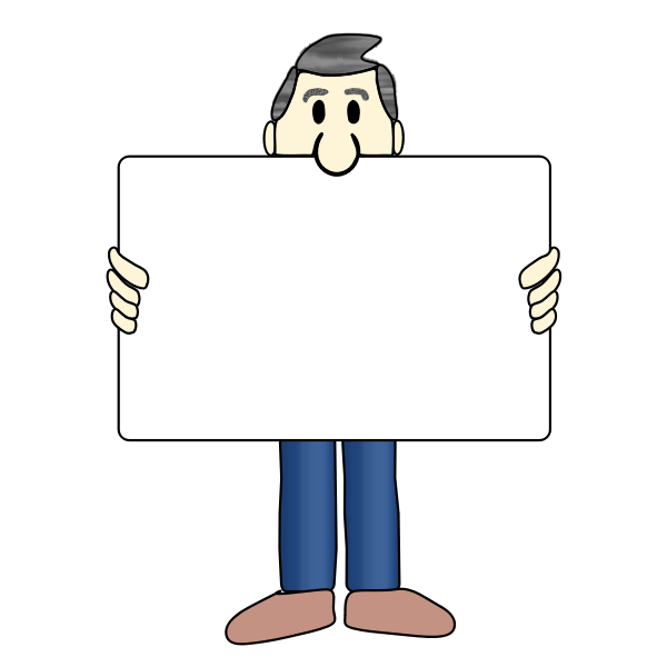 SVG Man and sign