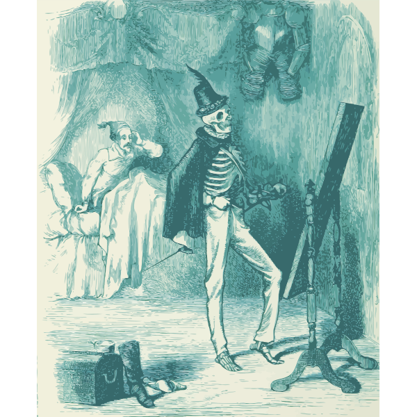 SVG Man and skeleton