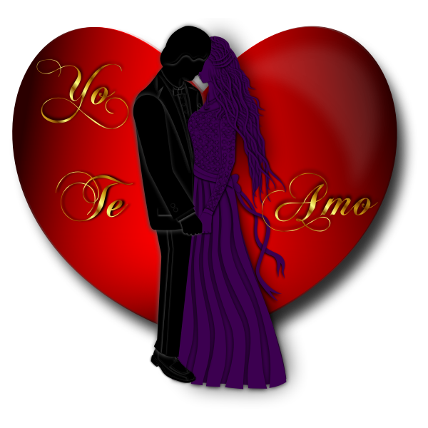 SVG Man and woman in love 3