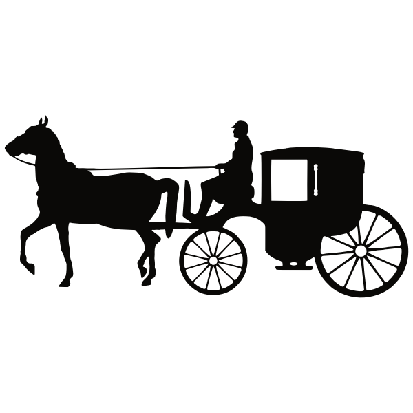 SVG Man Driving Carriage