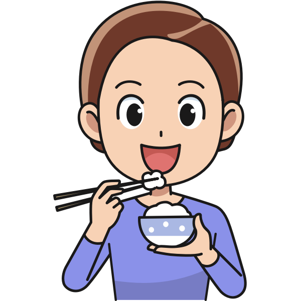 SVG Man eating rice