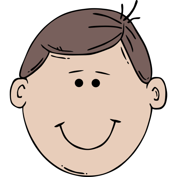 SVG Man Face Cartoon