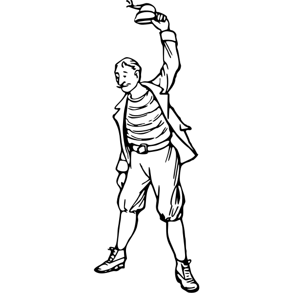 SVG Man greeting