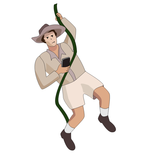 SVG Man in adventure