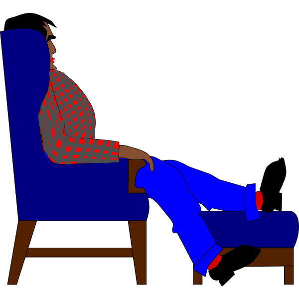 SVG Man in Chair
