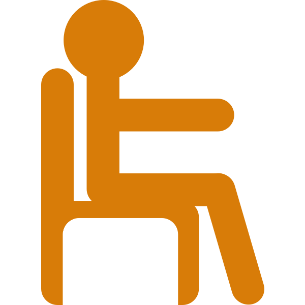 SVG Man in Chair Vector Art
