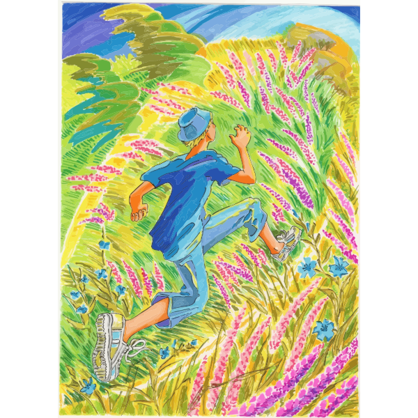 SVG Man in field