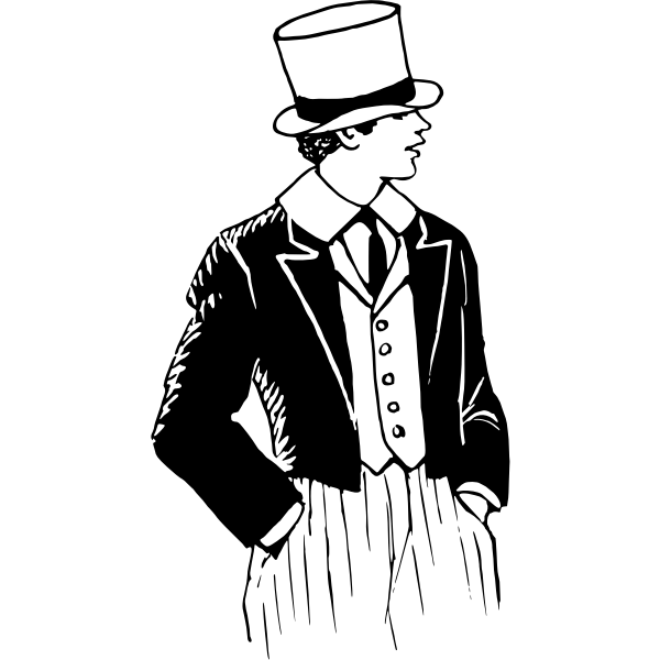 SVG Man in jacket