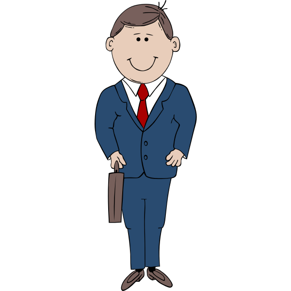 SVG Man in Suit vector
