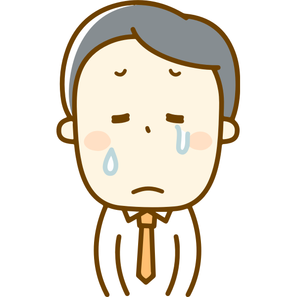 SVG Man in tears
