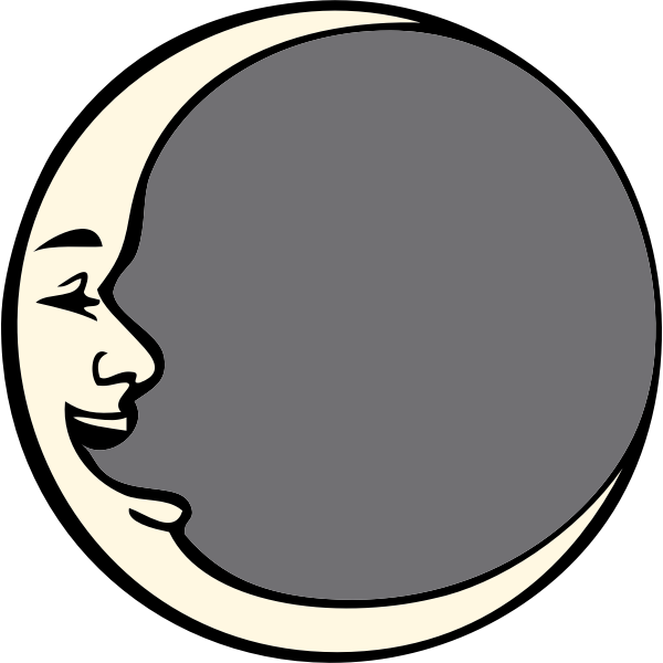 SVG man in the moon