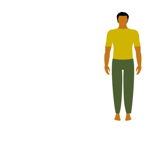 SVG Man in yellow shirt